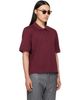 Thom Browne Thom Browne Burgundy Jersey Ottoman 4-Bar Polo - 2