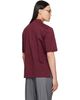 Thom Browne Thom Browne Burgundy Jersey Ottoman 4-Bar Polo - 3