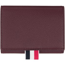Thom Browne Thom Browne Burgundy Soft Pebble Grain Trifold Wallet