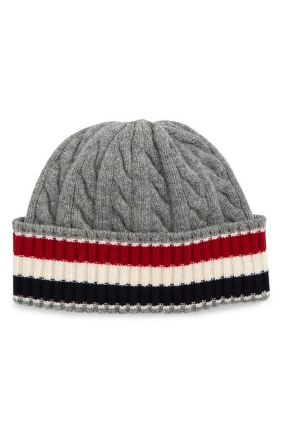 Thom Browne Thom Browne Cable & Rib Virgin Wool Beanie