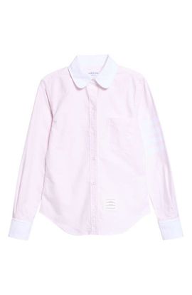 Thom Browne Thom Browne Classic Fit 4-Bar Cotton Oxford Button-Up Shirt