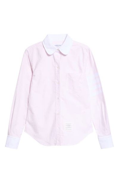Thom Browne Thom Browne Classic Fit 4-Bar Cotton Oxford Button-Up Shirt