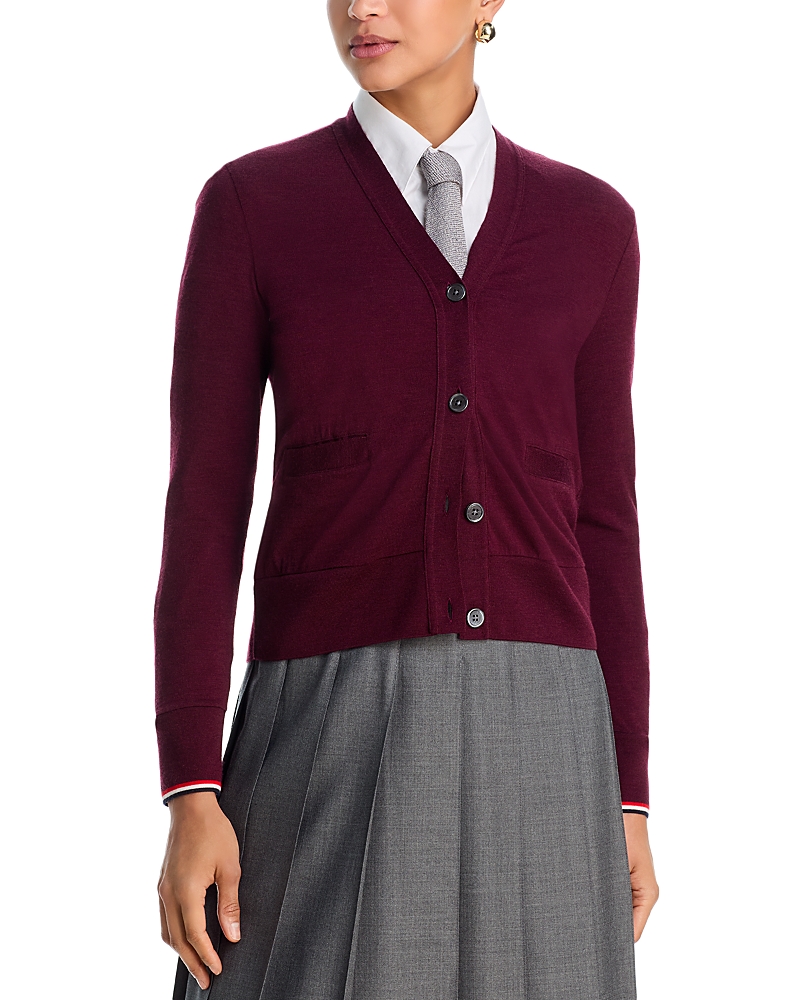 Thom Browne Thom Browne Classic V Neck Cardigan