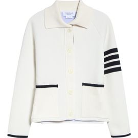 Thom Browne Thom Browne Double Face Pique Stitch Cardigan