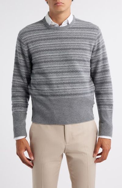Thom Browne Thom Browne Fair Isle Float Jacquard Cashmere Sweater