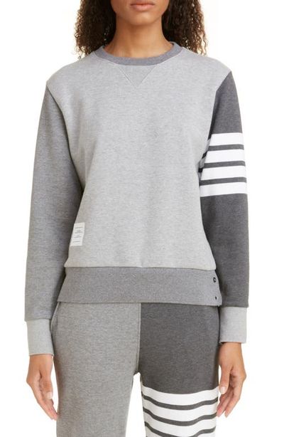 Thom Browne Thom Browne Four-Bar Cotton Sweatshirt