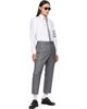 Thom Browne Thom Browne Gray Chalk Stripe Trousers - 4