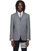 Thom Browne Thom Browne Gray Chalk Stripe Twill Sportcoat - 1