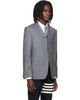 Thom Browne Thom Browne Gray Chalk Stripe Twill Sportcoat - 2
