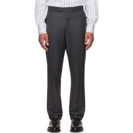 Thom Browne Thom Browne Gray Classic Twill Backstrap Trousers