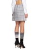 Thom Browne Thom Browne Gray Gunclub Heavy Twill Low Rise Pleated Miniskirt - 3