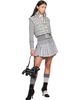 Thom Browne Thom Browne Gray Gunclub Heavy Twill Low Rise Pleated Miniskirt - 4