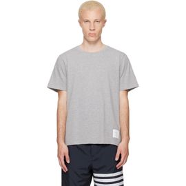 Thom Browne Thom Browne Gray Jersey Relaxed T-shirt