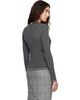 Thom Browne Thom Browne Gray Merino Wool Rib Stitch Cardigan - 3