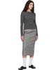 Thom Browne Thom Browne Gray Merino Wool Rib Stitch Cardigan - 4
