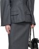 Thom Browne Thom Browne Gray Nipped Waist Cocoon Blazer - 4