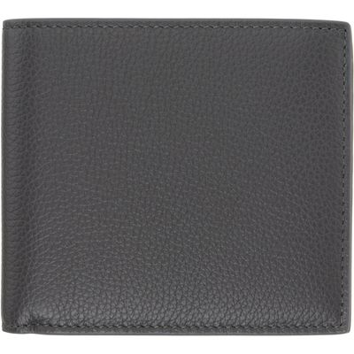 Thom Browne Thom Browne Gray Pebble Grain Bifold Wallet