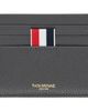 Thom Browne Thom Browne Gray Soft Pebble Grain Note Compartment Card Holder - 1