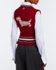 Thom Browne Thom Browne Hector intarsia wool and mohair vest - 5