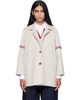 Thom Browne Thom Browne Khaki Armband Cropped Car Coat - 1