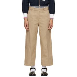 Thom Browne Thom Browne Khaki Cotton Gabardine Chino Trousers