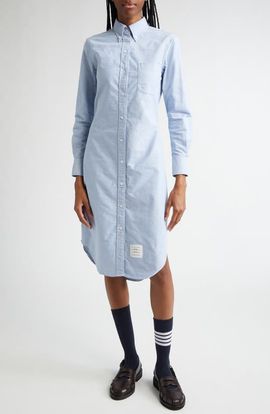 Thom Browne Thom Browne Knee Length Button-Down Point Collar Shirt