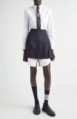 Thom Browne Thom Browne Long Sleeve Oxford Shirtdress