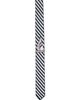 Thom Browne Thom Browne Navy & White Sail Boat Pin Stripe Jacquard Knit Tie - 1