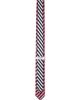 Thom Browne Thom Browne Navy & White Sail Boat Pin Stripe Jacquard Knit Tie - 2