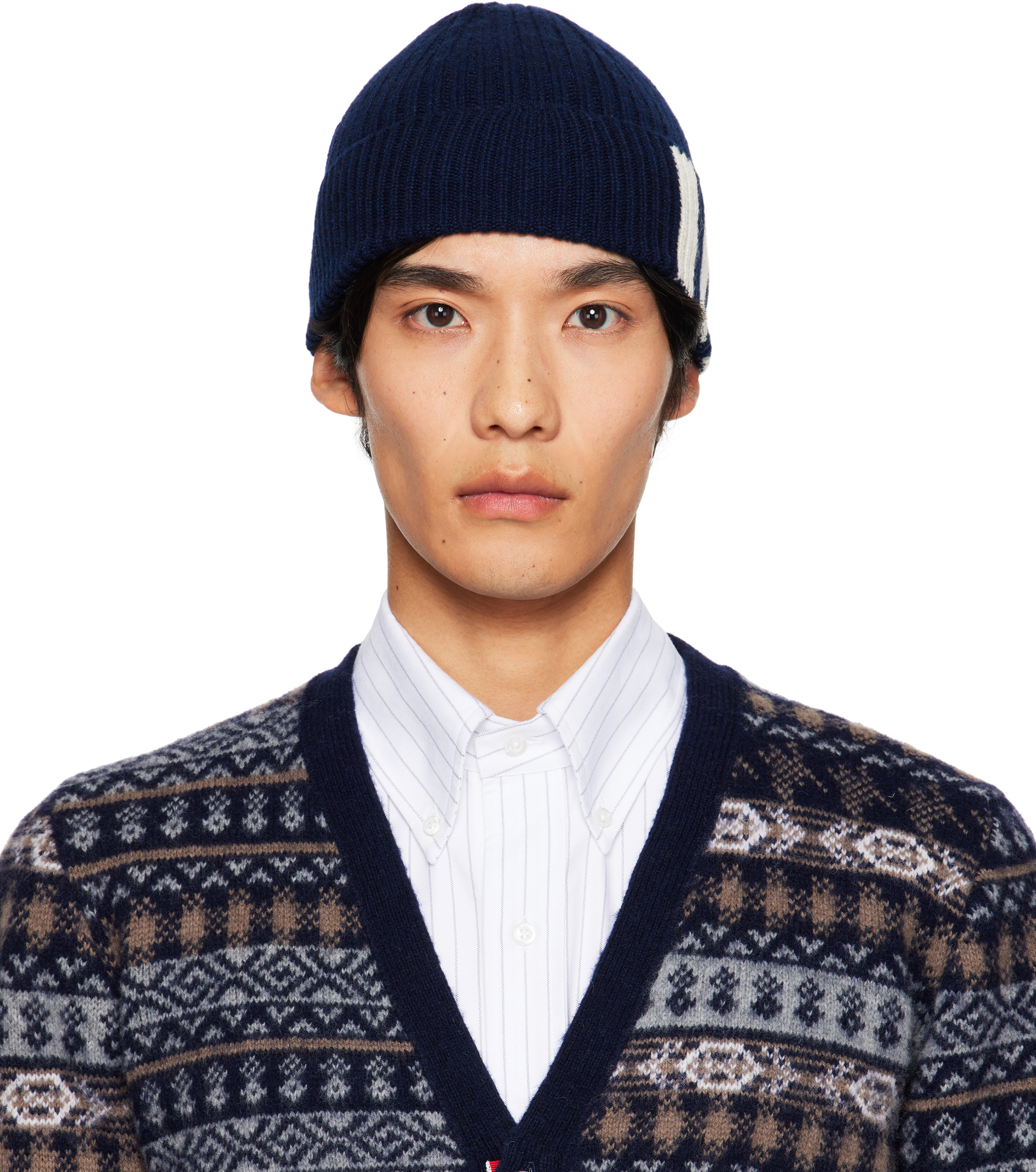 Thom Browne - Navy Turn Back Whale Hat