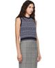 Thom Browne Thom Browne Navy Fairisle Jacquard Wool Sweater - 2