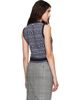 Thom Browne Thom Browne Navy Fairisle Jacquard Wool Sweater - 3