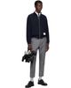 Thom Browne Thom Browne Navy Funnel Neck RWB Tipping Zip Jacket - 4