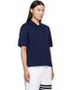 Thom Browne Thom Browne Navy Jersey Ottoman 4-Bar Polo - 2