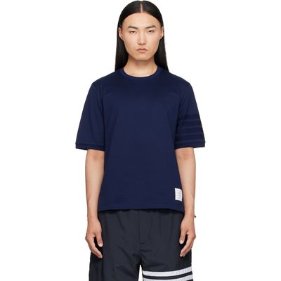 Thom Browne Thom Browne Navy Jersey Ottoman 4-Bar T-shirt