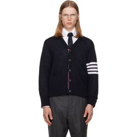 Thom Browne Thom Browne Navy Merino Wool 4-Bar Classic Cardigan