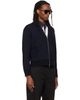 Thom Browne Thom Browne Navy Ottoman Milano Stitch 4-Bar Bomber Jacket - 2