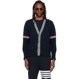 Thom Browne Thom Browne Navy RWB Armband Lobster Jersey Cardigan