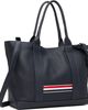 Thom Browne Thom Browne Navy Soft Pebble Grain Leather Small Tool Tote - 3
