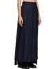 Thom Browne Thom Browne Navy Super 120's Twill Pleated Maxi Skirt - 2