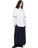 Thom Browne Thom Browne Navy Super 120's Twill Pleated Maxi Skirt - 4