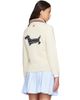 Thom Browne Thom Browne Off-White Donegal RWB Stripe Hector Pointelle Cardigan - 3