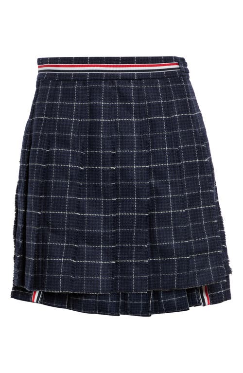Thom Browne Thom Browne Pleated Wool Miniskirt