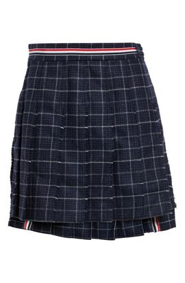 Thom Browne Thom Browne Pleated Wool Miniskirt
