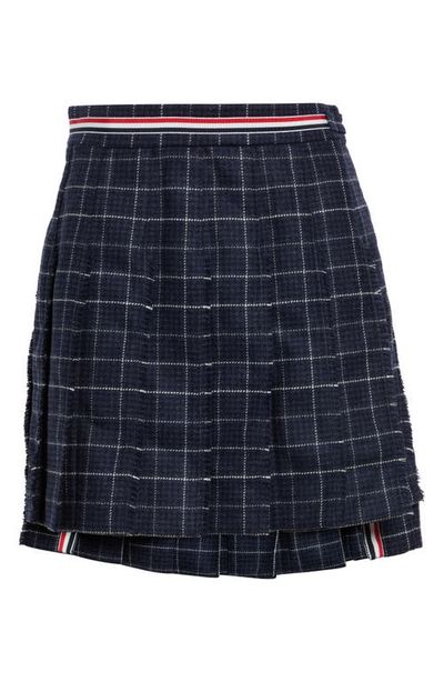 Thom Browne Thom Browne Pleated Wool Miniskirt