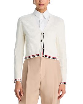 Thom Browne Thom Browne Pointelle Ribbed Cardigan