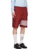 Thom Browne Thom Browne Red Ripstop 4-Bar Track Shorts - 2
