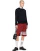Thom Browne Thom Browne Red Ripstop 4-Bar Track Shorts - 4