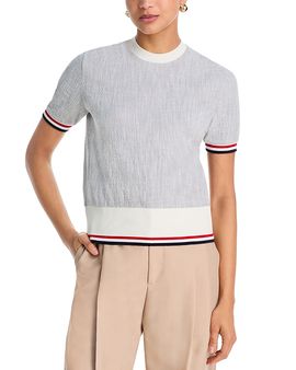 Thom Browne Thom Browne Rib Cuff Tee