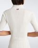 Thom Browne Thom Browne Ribbed-knit pointelle cotton polo dress - 5